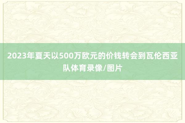 2023年夏天以500万欧元的价钱转会到瓦伦西亚队体育录像/图片
