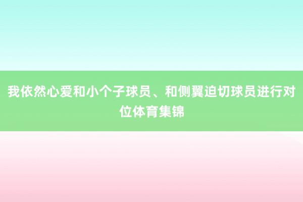 我依然心爱和小个子球员、和侧翼迫切球员进行对位体育集锦