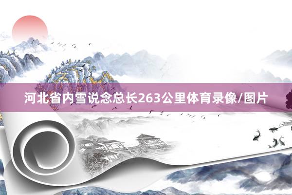 河北省内雪说念总长263公里体育录像/图片