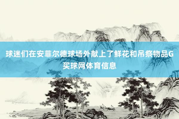 球迷们在安菲尔德球场外献上了鲜花和吊祭物品G买球网体育信息