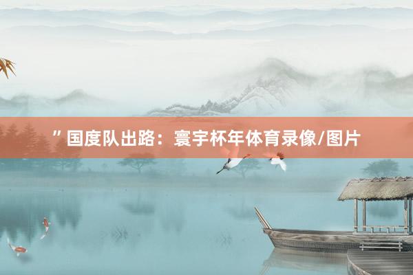 ”国度队出路：寰宇杯年体育录像/图片