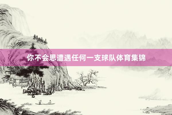 你不会思遭遇任何一支球队体育集锦