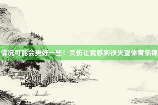 情况可能会更好一些！受伤让我感到很失望体育集锦