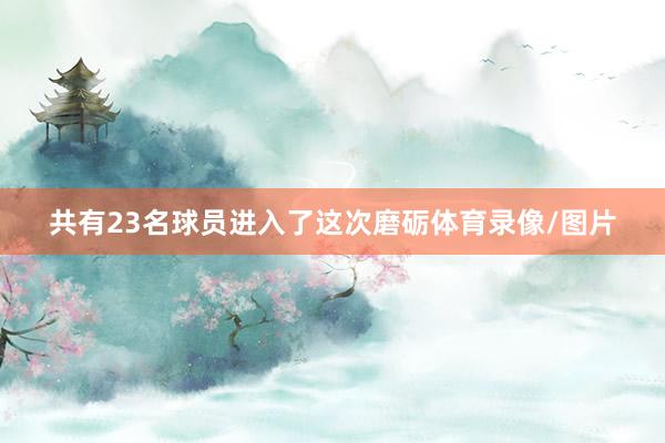 共有23名球员进入了这次磨砺体育录像/图片