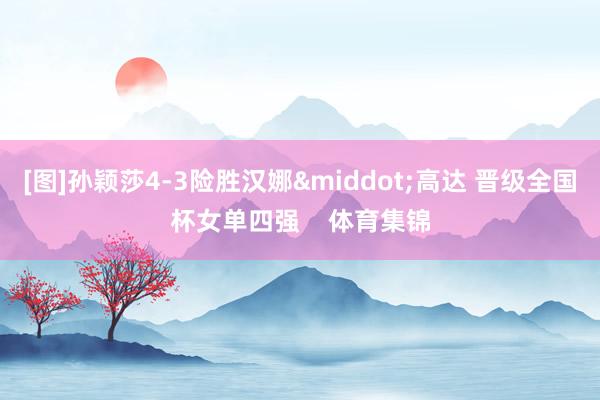 [图]孙颖莎4-3险胜汉娜&middot;高达 晋级全国杯女单四强    体育集锦
