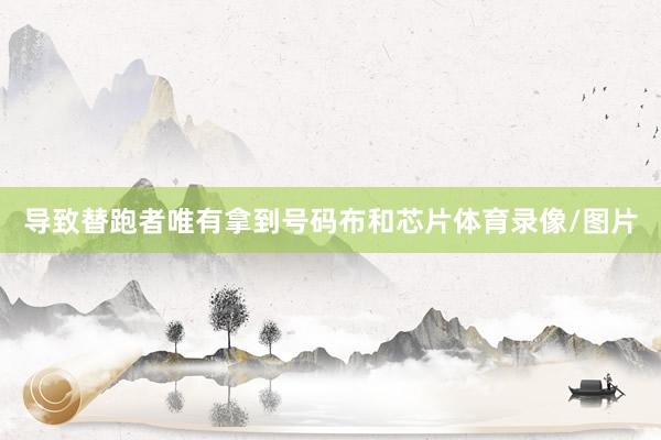 导致替跑者唯有拿到号码布和芯片体育录像/图片