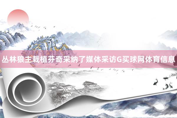 丛林狼主栽植芬奇采纳了媒体采访G买球网体育信息